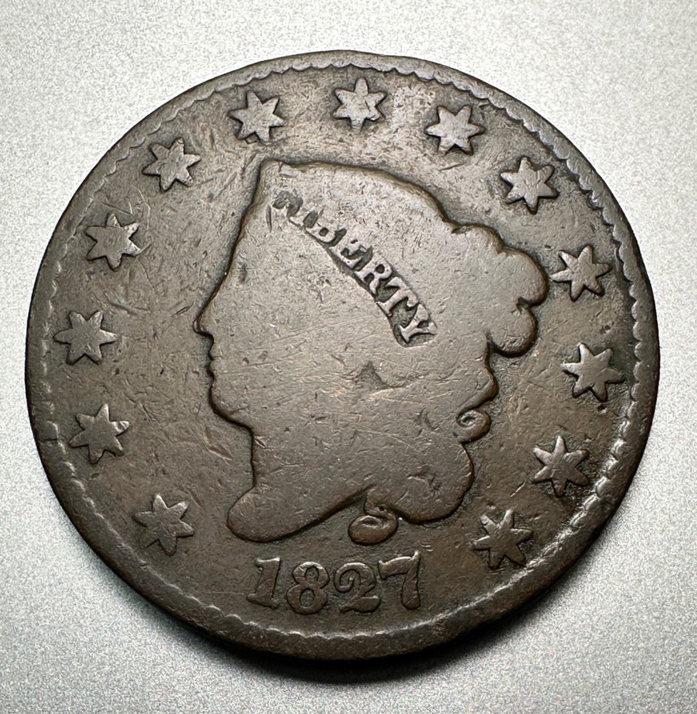 1827   LARGE CENT   GOOD   #1871