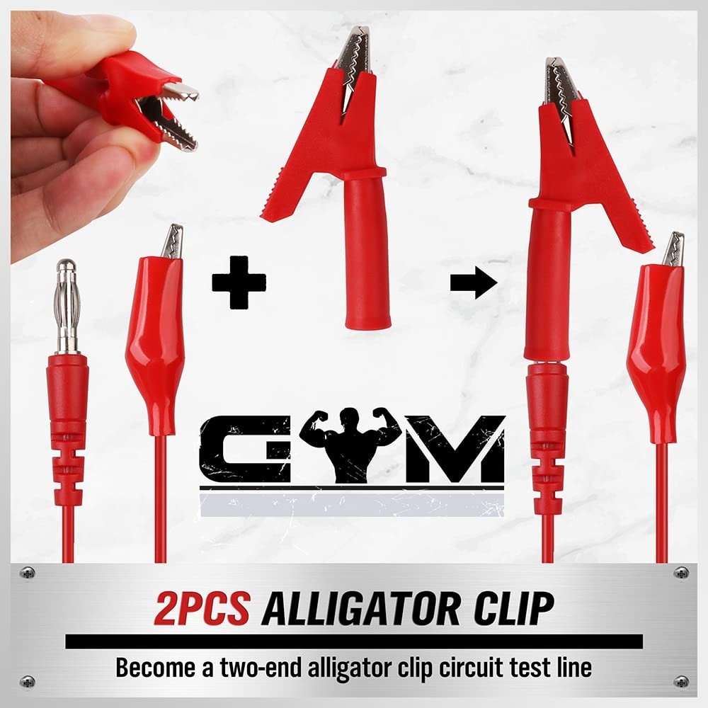 Durable 22PCS Back Probe Kit with Color-Coded Banana Plugs for Easy Testing