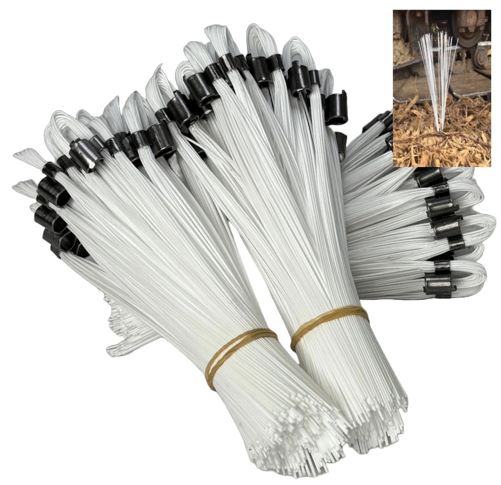 Trail Chasers White 6" Marking Flags 75 Pack Survey Construction Landscaping