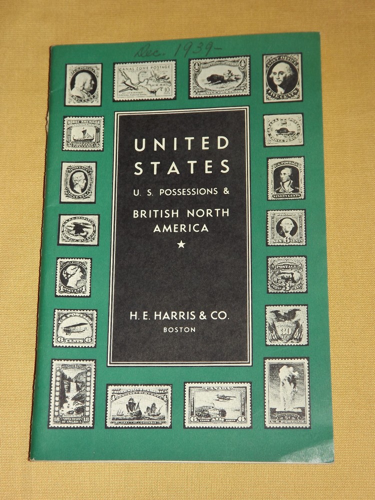 VINTAGE 1939 UNITED STATES US POSSESSIONS HE HARRIS  STAMP CATALOG