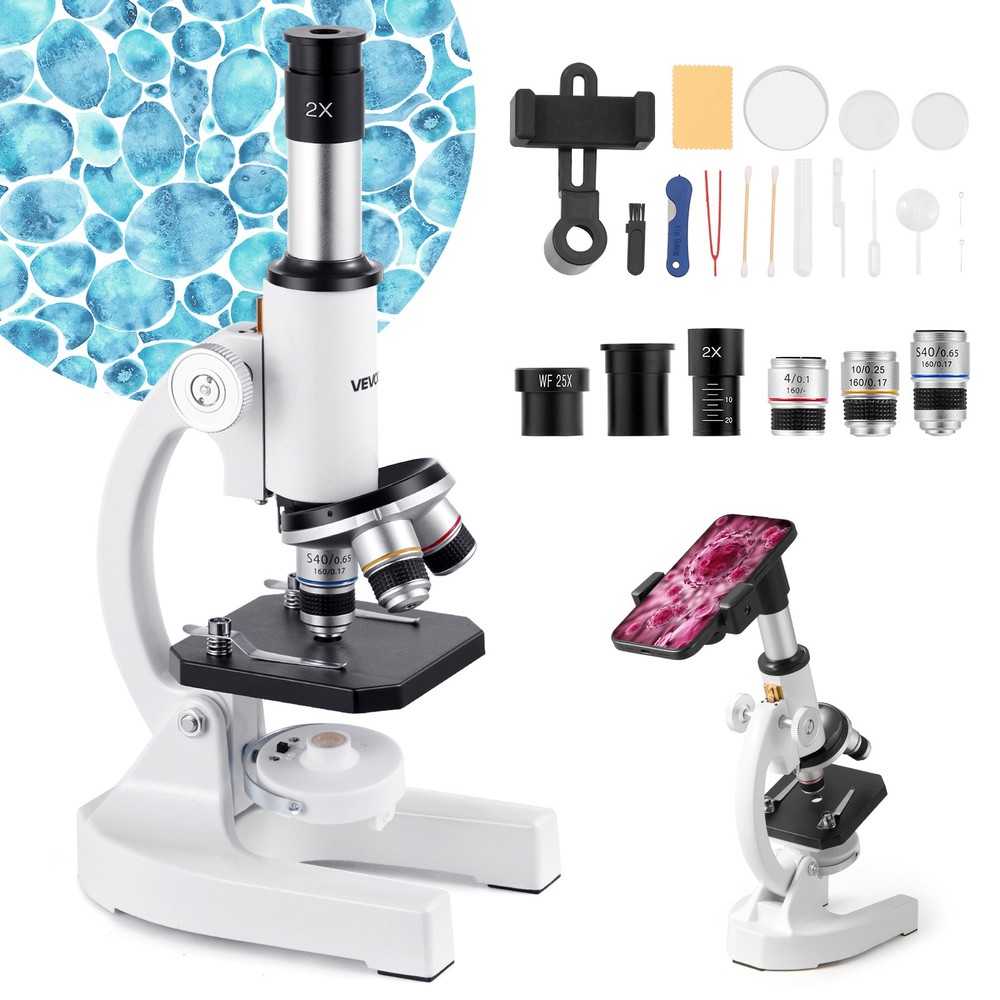 Uimoso Professional Monocular Microscope Kit with 40-2000X Magnification