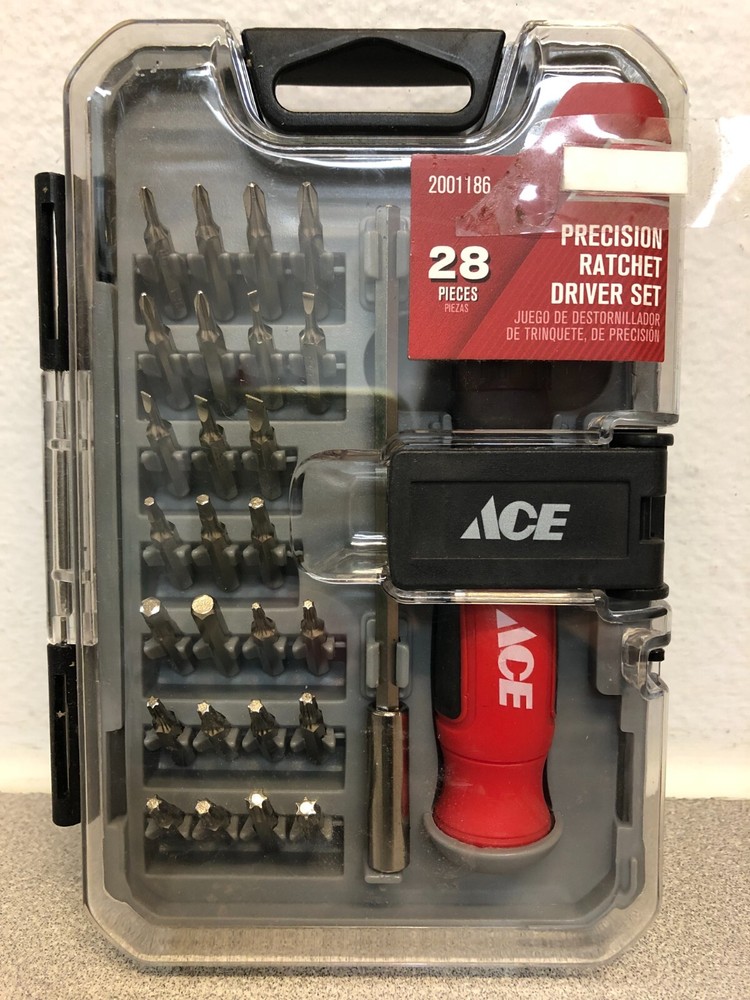 Precision Ratcheting Screwdriver and Bit Set 28 pc