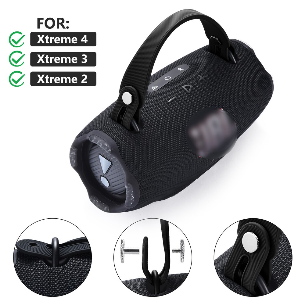 For JBL Xtreme 4/3/2 Wireless Bluetooth Audio Universal Silicone Carrying Strap
