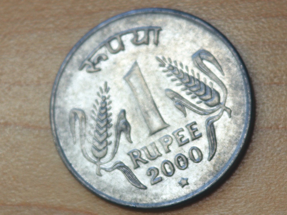 2000 India 1 Rupee Noida Mint