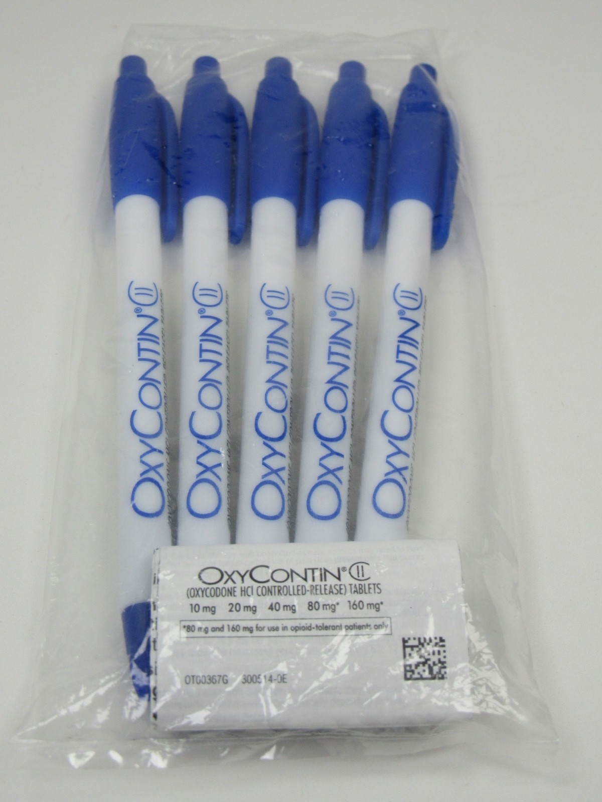 Oxycontin PENS Drug Rep Pharmaceutical Promo Lot of 5 Sealed in Original Package