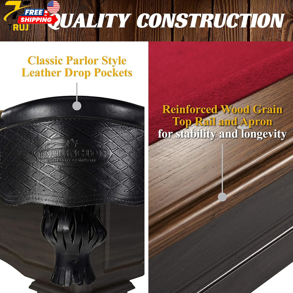 Multiple Styles Pool Table Preassembled Playfields with Complete Billiard Access