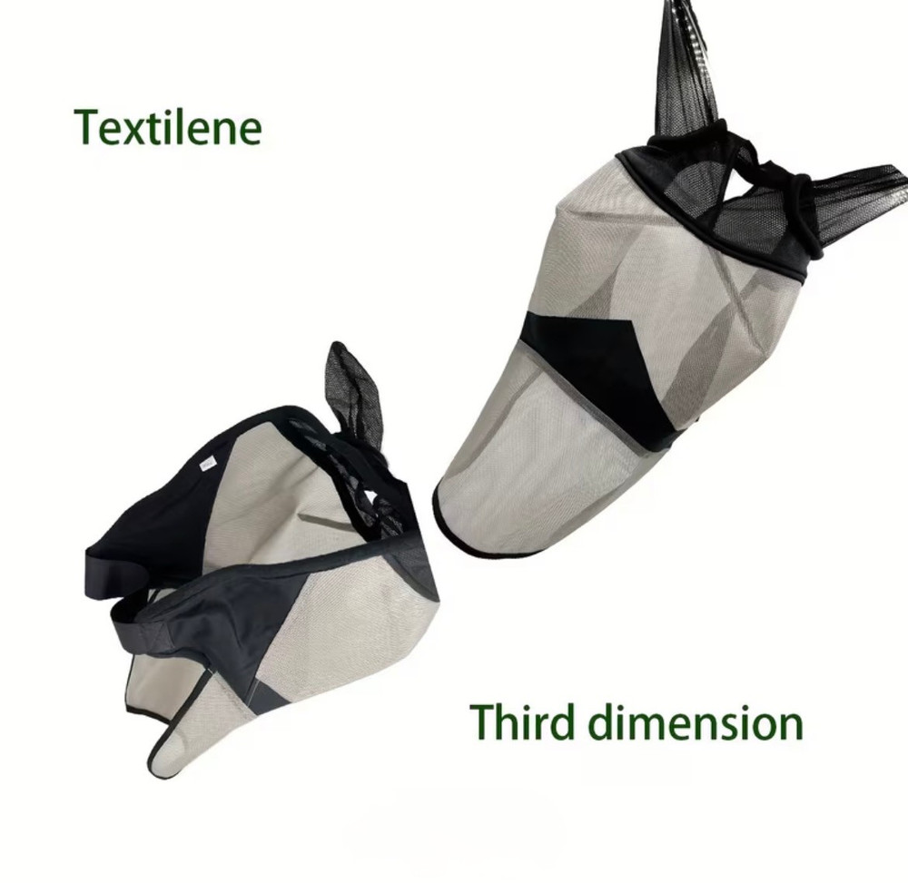 Horse Fly Mask with Long Nose | Full Coverage | Polyester | Full Size