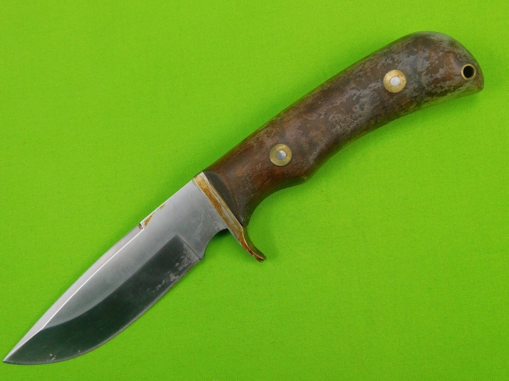 Vintage US Custom Made Handmade Hunting Fighting Knife J
