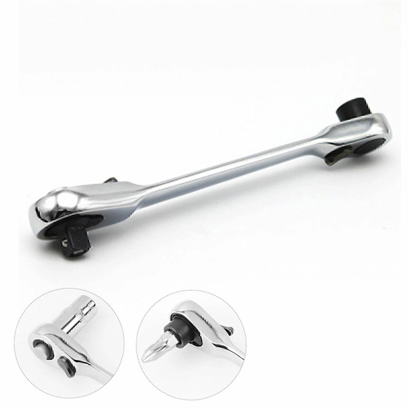 1/4" Mini Double-Ended Quick Socket Ratchet Wrench Rod Screwdriver Bit Tools