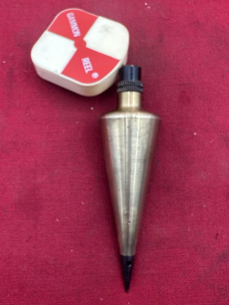 LEITZ - 14 PLUMB BOB w/ Gammon Reel & Extra Tip