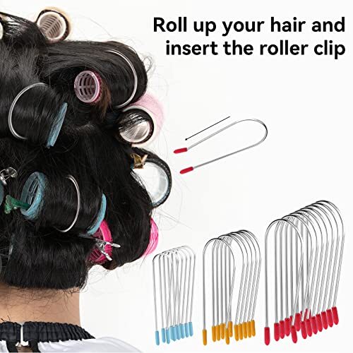 20 Pack Hot Curler Clips Replacement Kit for Electric Rollers Securing Pins