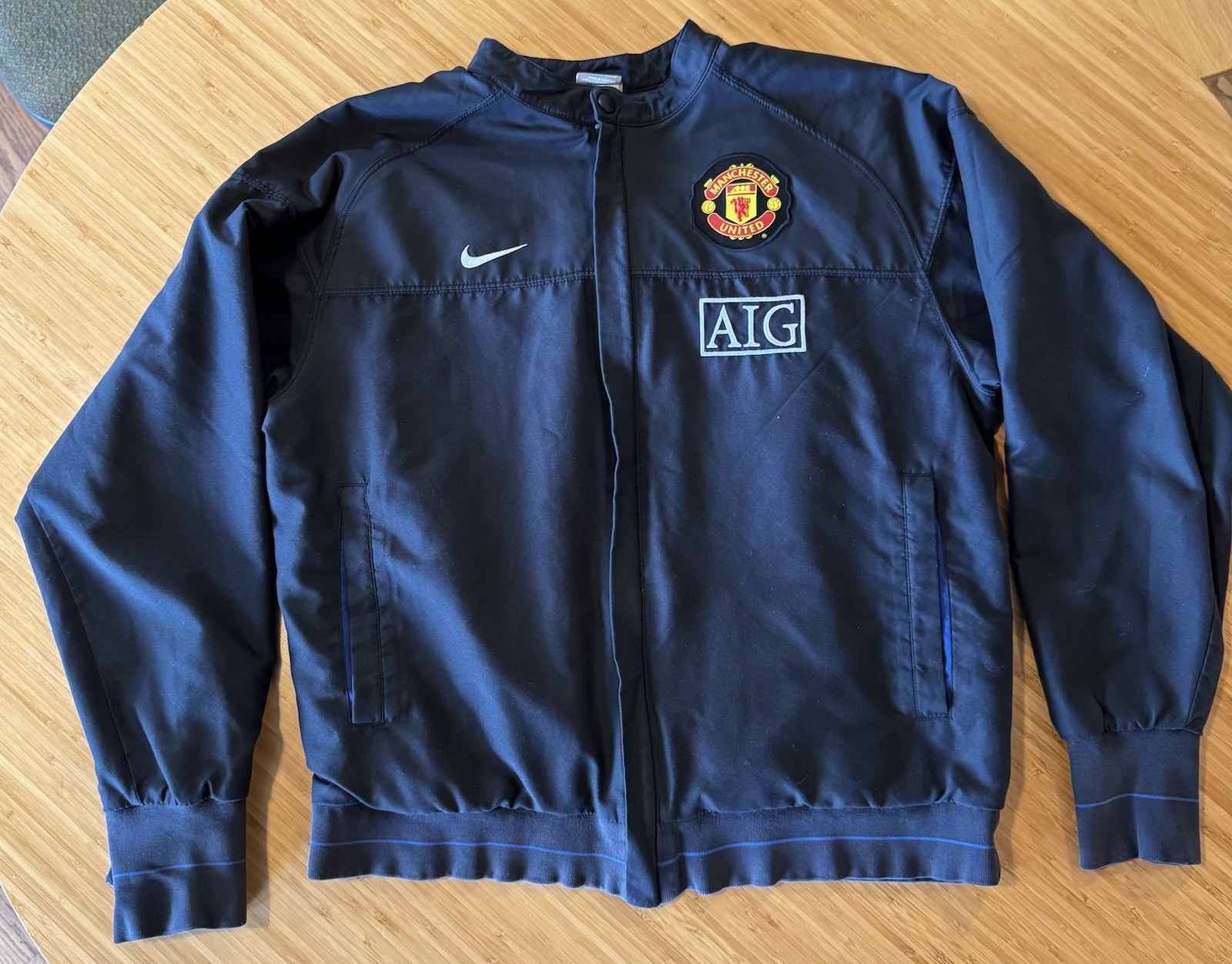 MANCHESTER UNITED 2007/2008 TRAINING ANTHEM JACKET FOOTBALL NIKE SIZE M