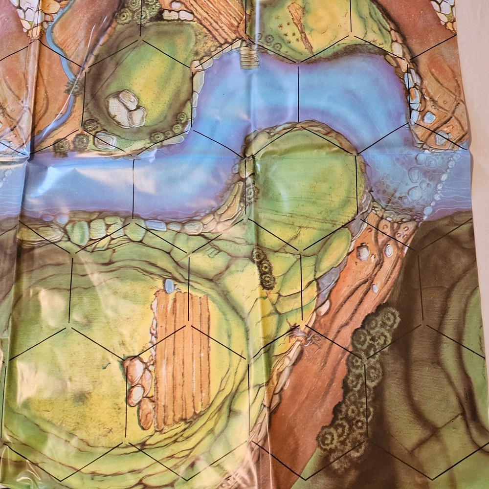 GW MB Battle Masters Battlefield Hex Grid Large Game Mat Battle Map