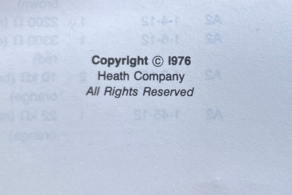 ASSEMBLY MANUAL INSTRUCTIONS for HEATHKIT HD-1982 MICODER
