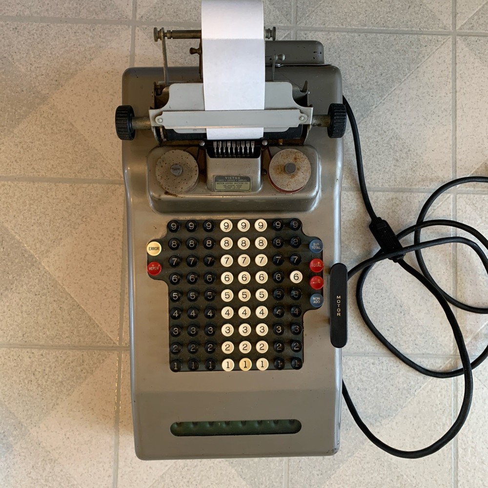Victor Model W Motorized adding machine Vintage 1920’s
