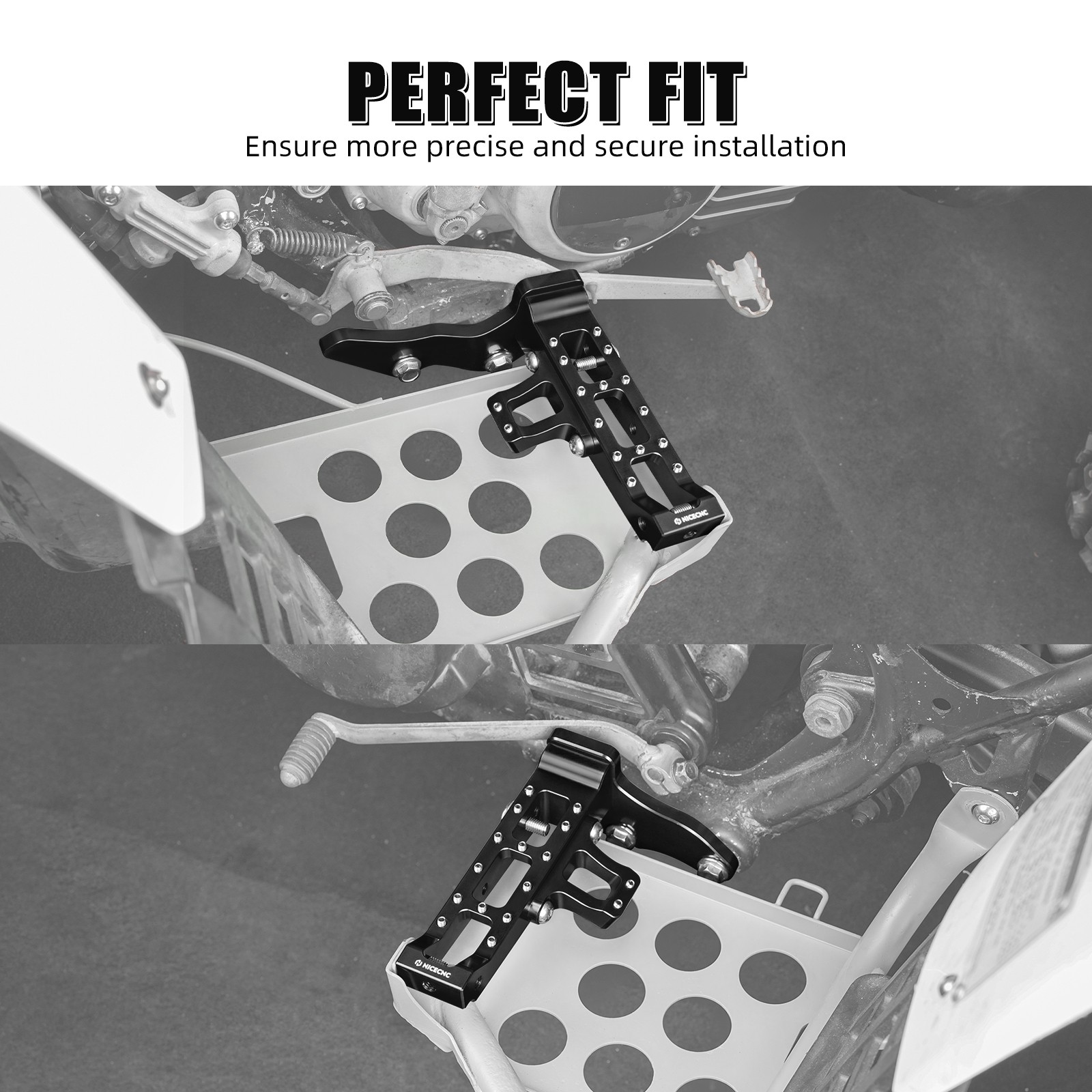 Extended Footrest Foot Pegs 13MM Aluminum For Yamaha Banshee 350 YFZ350 1987-06