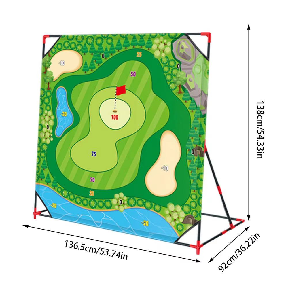 Battle Golf Chipping Game Mat Backyard Practice Target Putting Training Set
