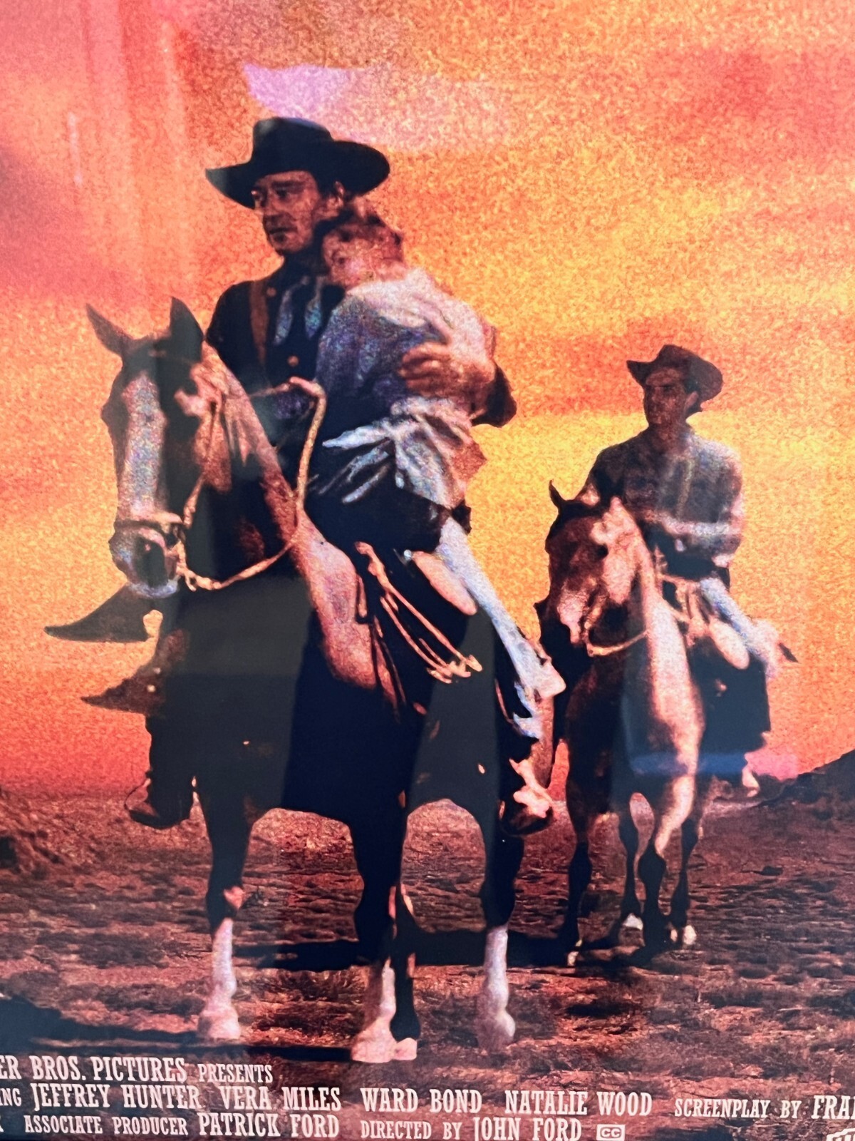 JOHN WAYNE - The Searchers LARGE Theater One Sheet Museum Framed-FREE SHIPPING