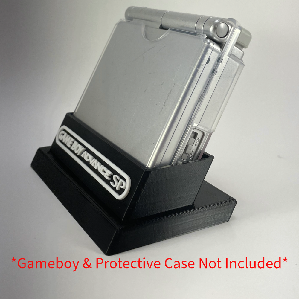 Game Boy Advanced SP in Protective Case Display- DISPLAY ONLY (Customize Colors)