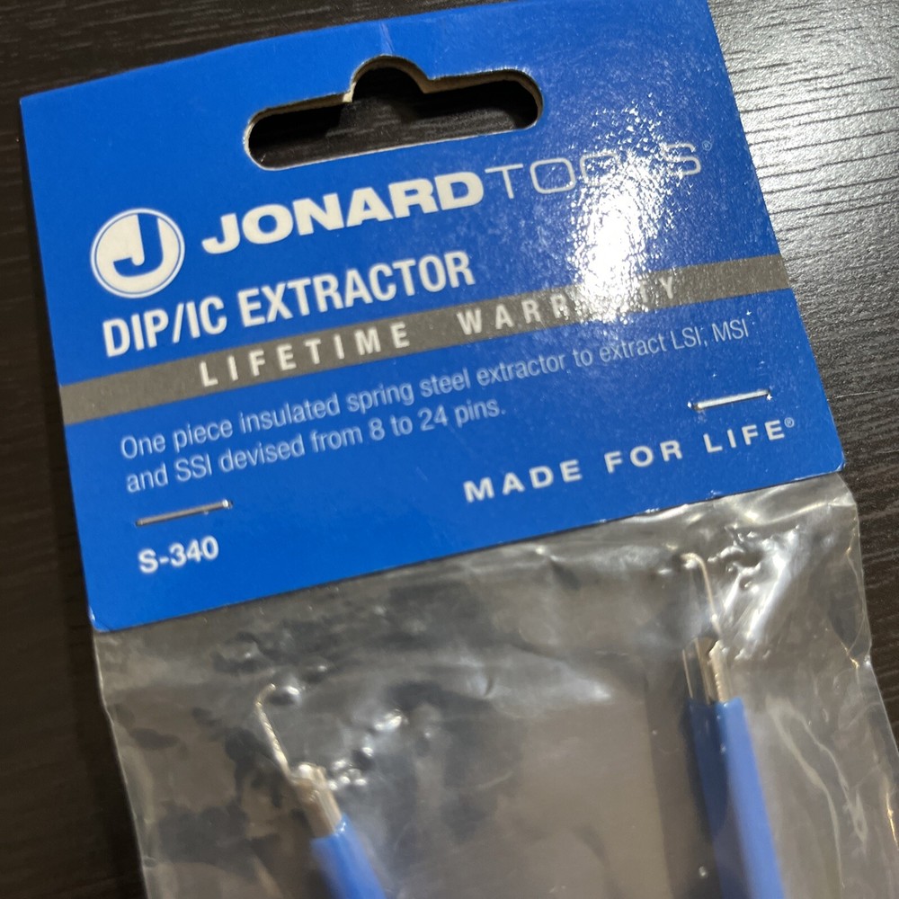 JONARD TOOLS, DIP/IC EXTRACTOR / TWEEZER, S-340 ( NEW )