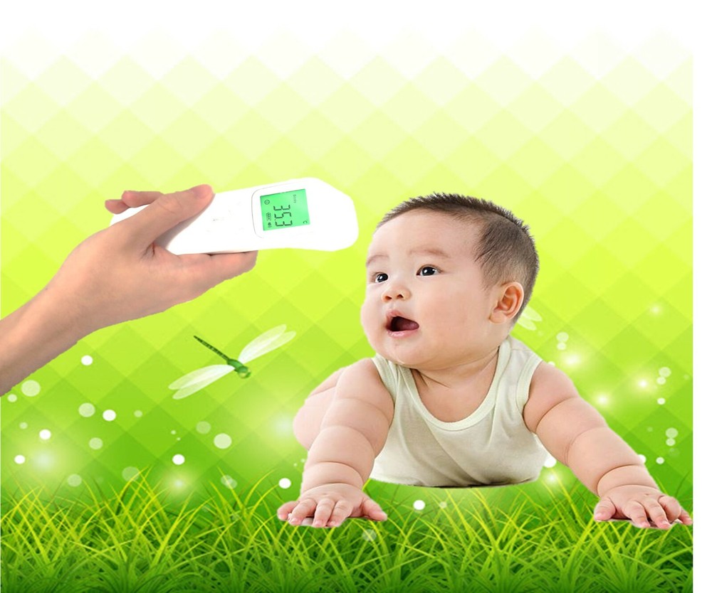 Touchless Thermometer, Forehead Thermometer with Fever Alarm and Memory Function