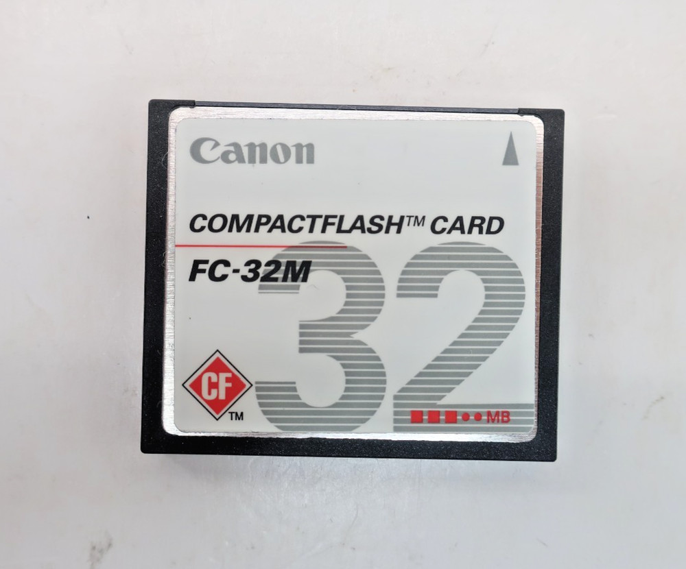 Canon Compactflash Memory Card FM-32M 32MB Camera Memory Card - Tested
