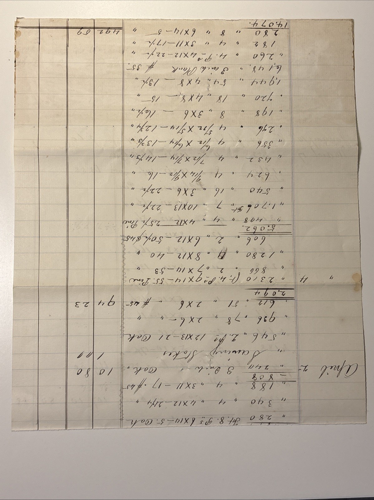 Lockport NY Niagara Planing Mill Lumber Billhead New York