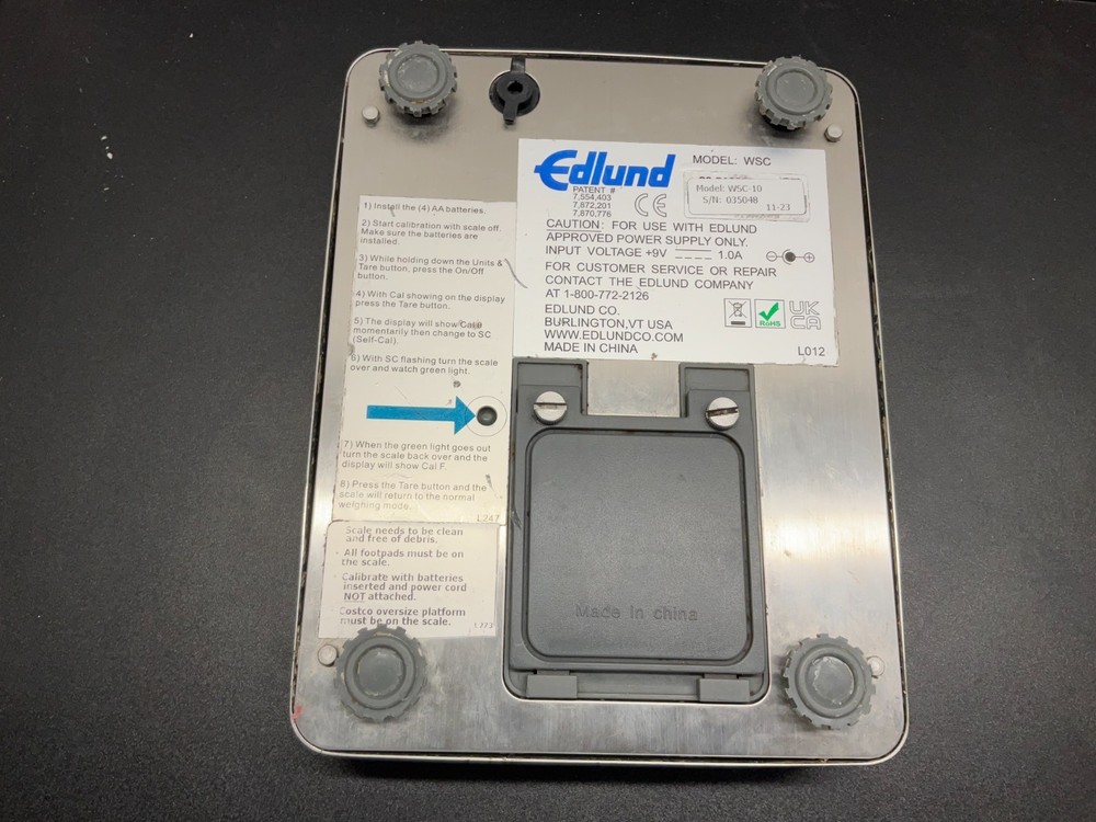 Edlund WSC-10 Poseidon Digital Scale