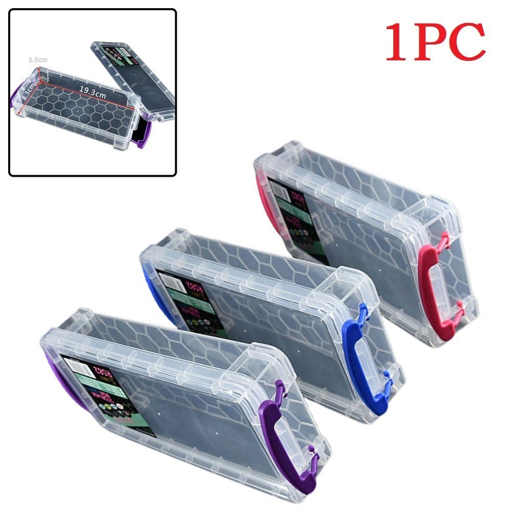 1* Storage Box Portable 21.5*10*4.3cm New Practical Toolbox Container Waterproof