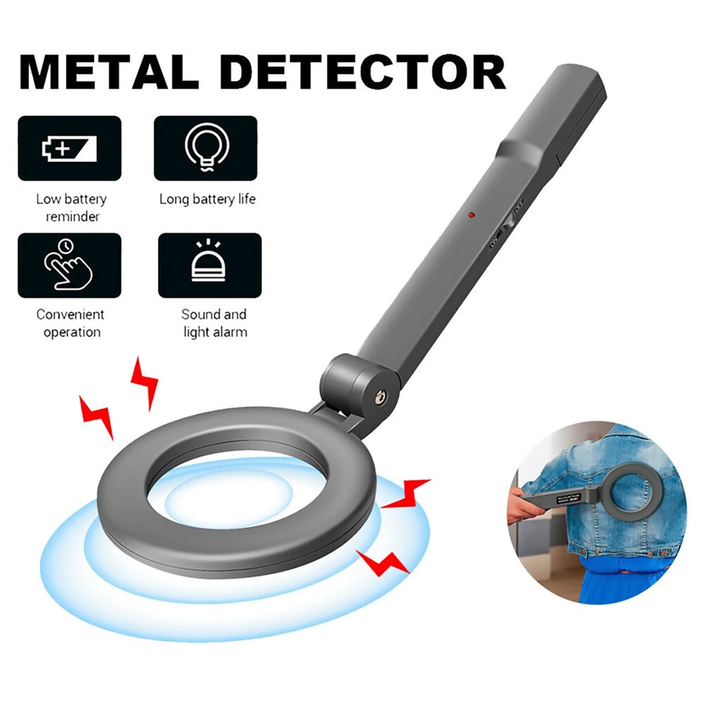 Handheld Metal Detector Airport Security Scanner High Sensitive Testing Tool d