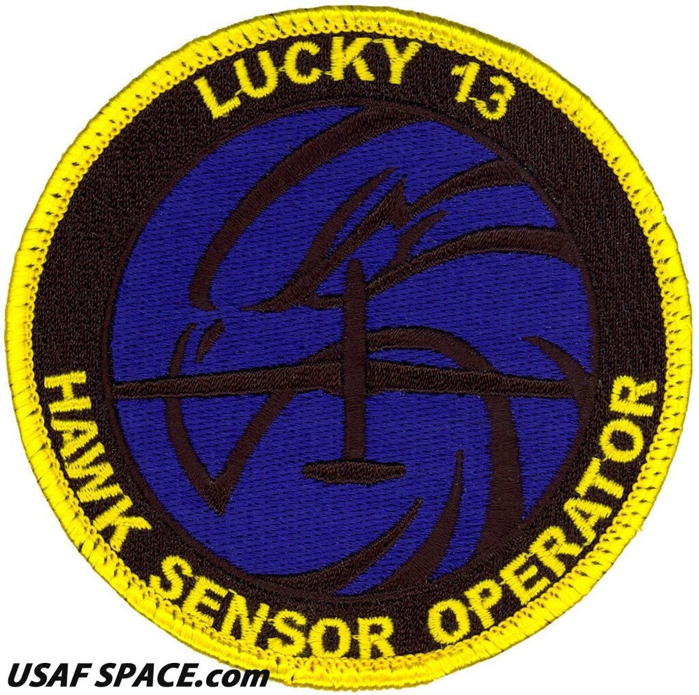 USAF 13TH RECONNAISSANCE SQ -RQ-4- SENSOR OPERATOR - Beale AFB, CA - VEL PATCH