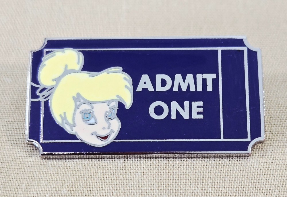 Disney Pin Tinker Bell Admit One Ticket Limited Release Tinkerbell 2011