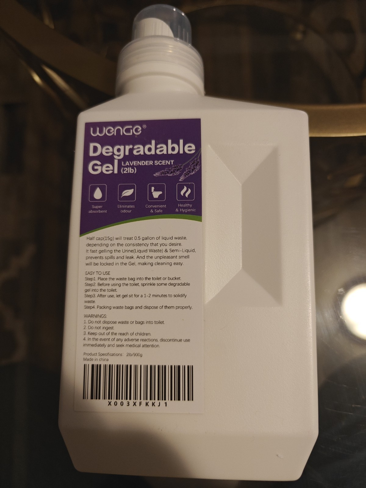 Wenge Degradable Gel Lavender Scent