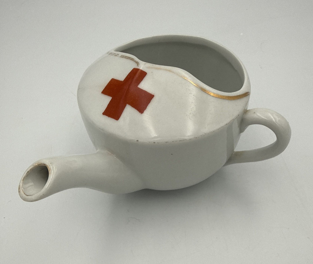 Vintage Invalid Feeding Cup Red Cross