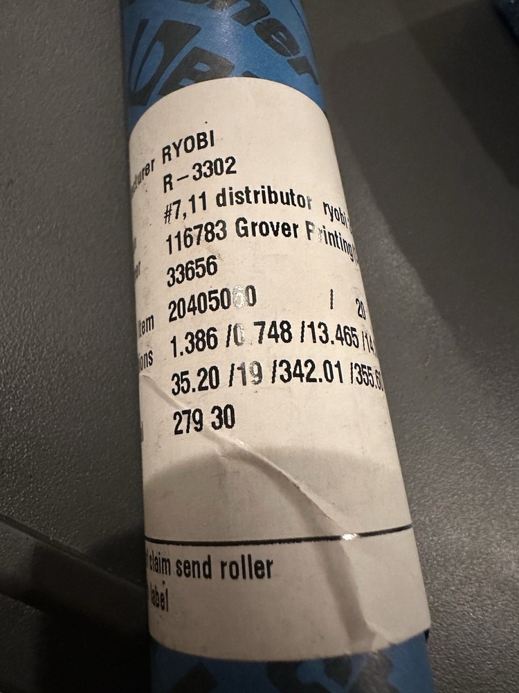 Böttcher RYOBI 3302H Position #7, 11 Distributor Form Roller