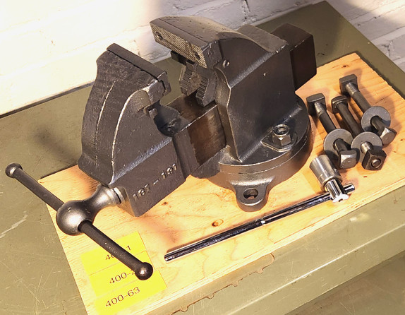 Prentiss NY Bench Vise #181 191 with Swivel Base & Pipe Jaws, 50# Heavy Duty!