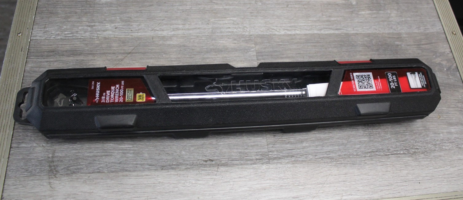 HUSKY H3DTWA 20-100 ft. lbs. 3/8 inch Drive Click Torque Wrench - NEW