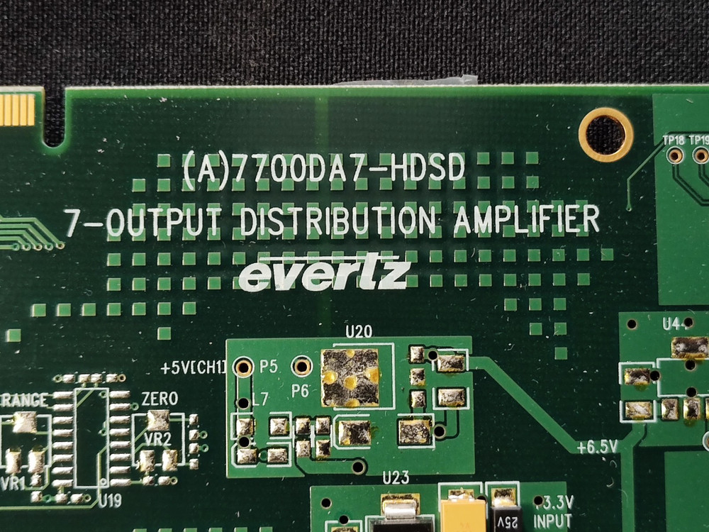 Evertz 7700DA7-HDSD 7 Output Distribution Amplifier