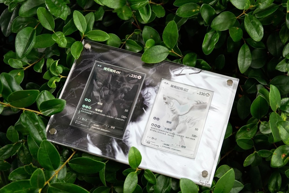 Reshiram ex & Zekrom ex BWR set Display Frame Case with UV protection