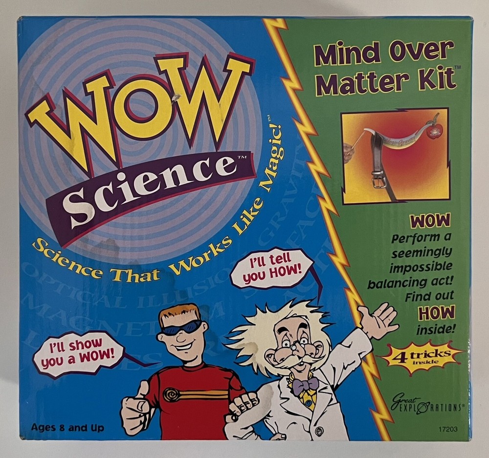 WOW Science Mind Over Matter Magic Kit- Perform Seemingly Impossible Acts! NIB