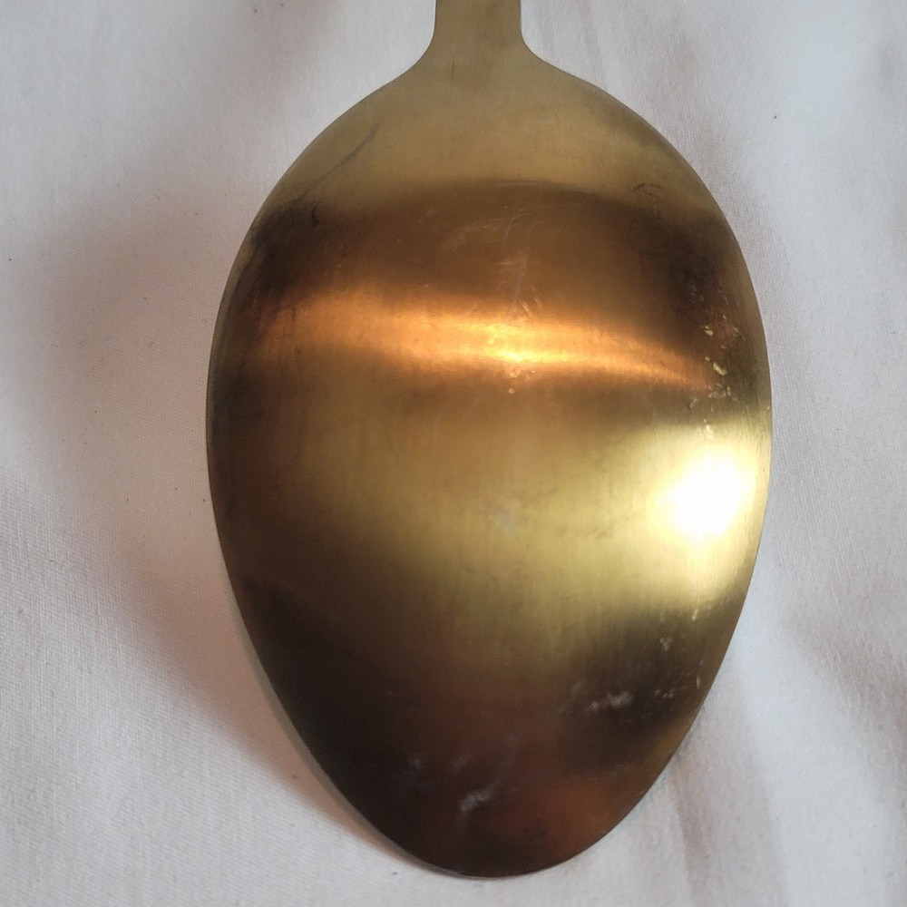 Styled Settings Gold Tone Serving Long Handled Spoon