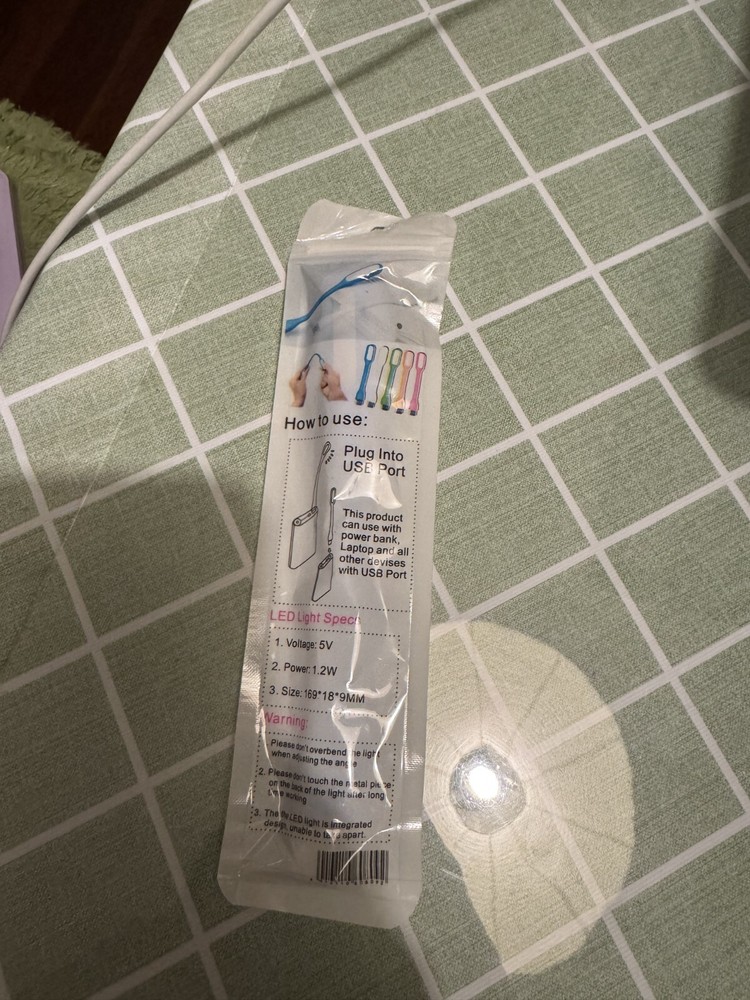 NWT Flexible Mini USB Led Light Lamp For Computer Laptop Reading