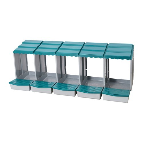 Chicken Laying Box Modern 5-Compartment Chicken Nesting Box with Egg Collection