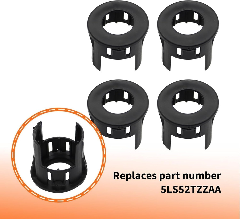 4PCS Parking Sensor Mount Bracket Bezels for 2014-2018 Ram 1500 2019 Classic