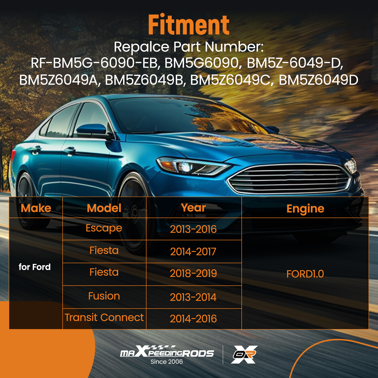 Complete Cylinder Head for Ford Escape Fiesta Fusion Transit Connect 1.6L Turbo