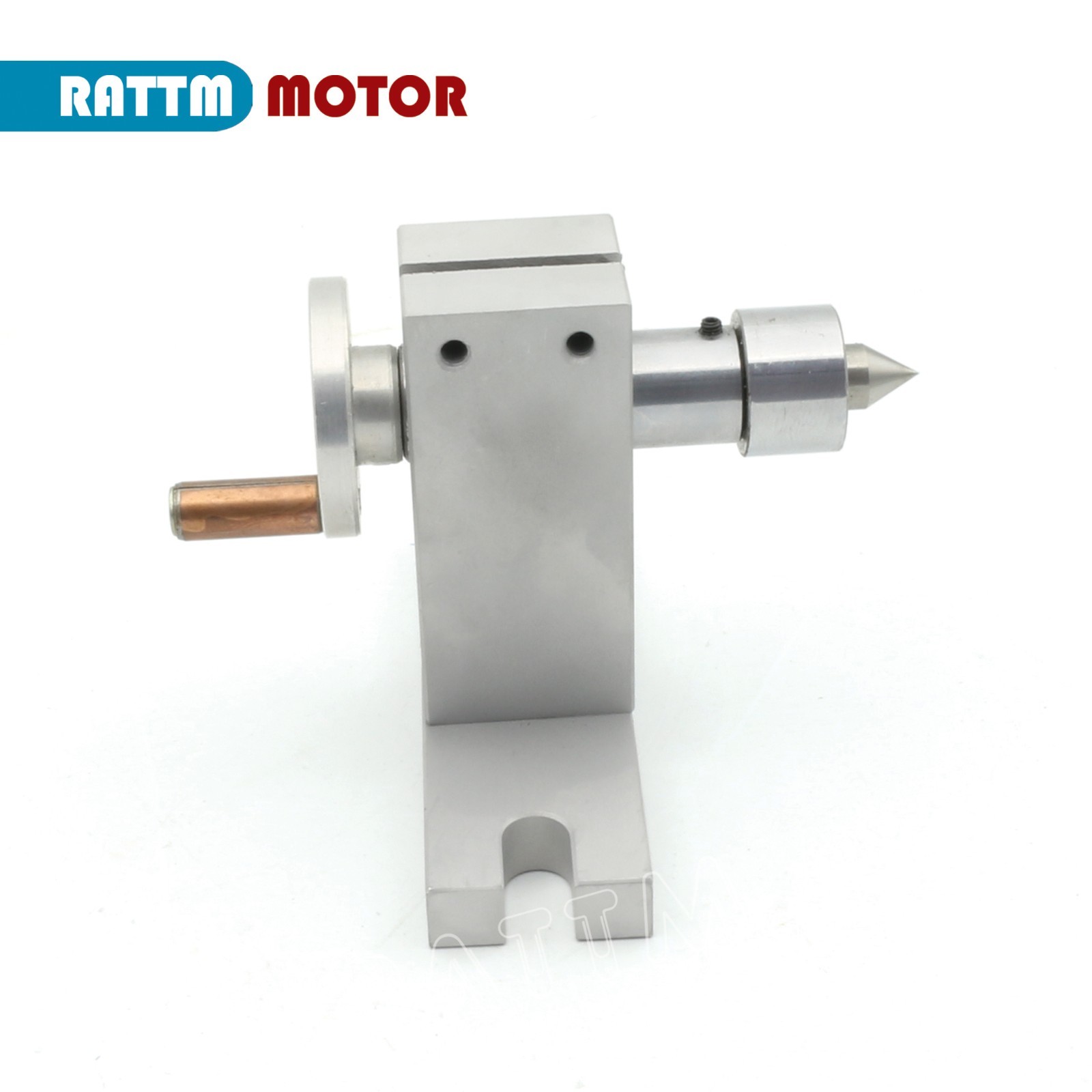 【US】 CNC Router Rotary Table 4:1 Rotation 4th Axis 3 Jaw 65mm Chuck w/ Tailstock