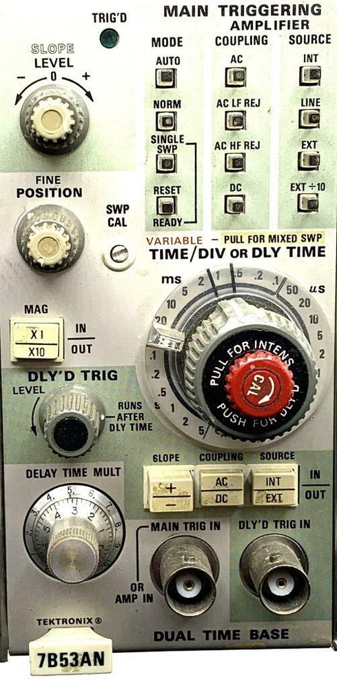 Tektronix TB53AN Dual Time Base Main Triggering Amplifier Plug-In Module