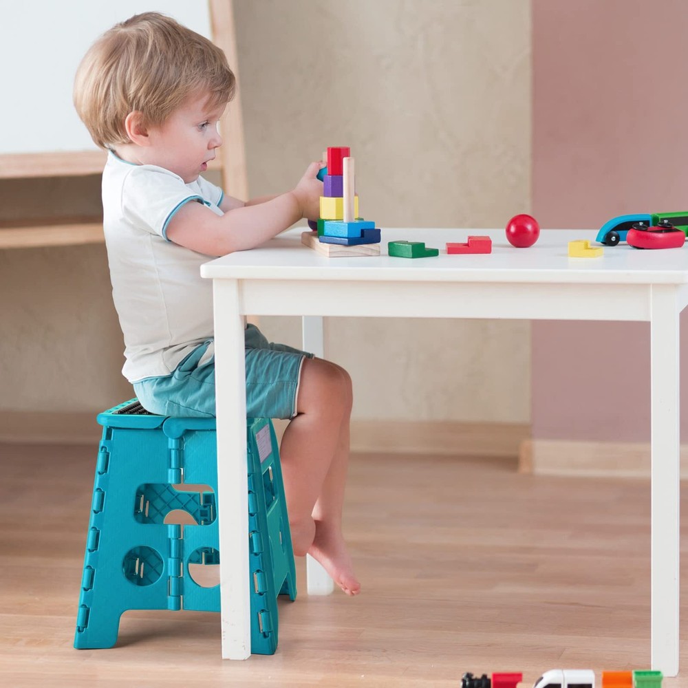 Folding Step Stool - 13" Premium Heavy Duty Foldable Stool for Adults Kitchen...