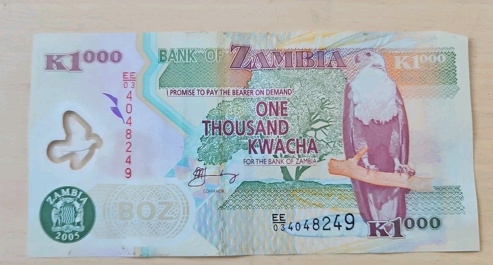 2005 Zambia 1000 Kwacha Note