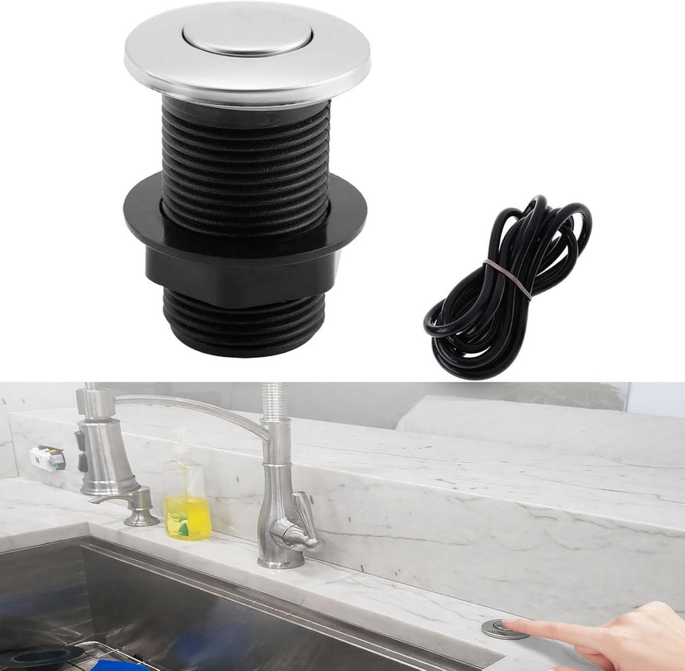 2026 Upgraded Push Button Air Switch for Garbage Disposal - Waterproof & Durable